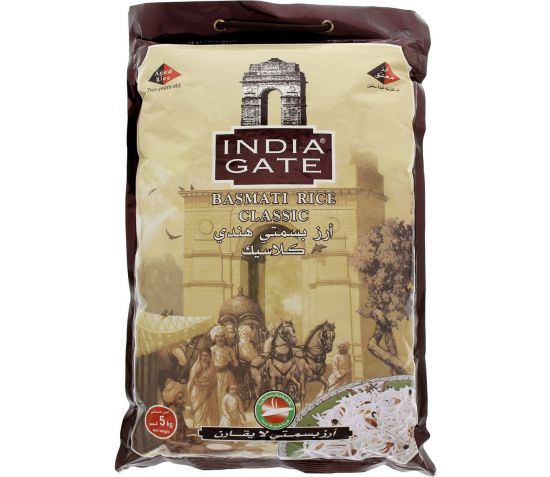 NDIA GATE CLASSIC BASMATI WHITE RICE 5KG